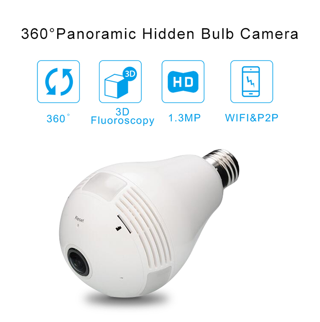 소형 360 파노라마 Vr 사진기, HD Fisheye 렌즈 감시 카메라 2.0 메가픽셀
