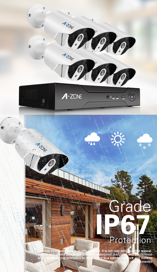 4 주택 안전 똑똑한 전화를 위해 옥외 채널 Nvr HD 2MP IP 사진기 장비