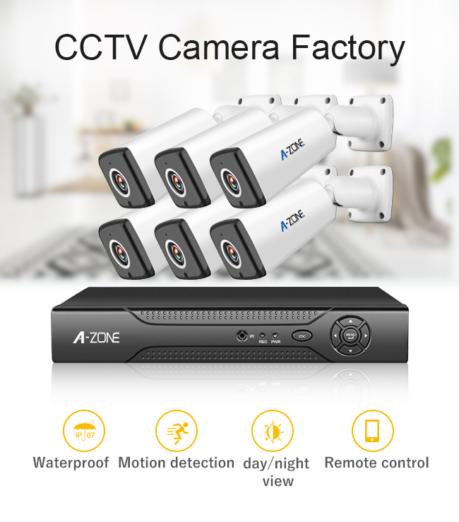 디지털 방식으로 적외선 AHD CCTV 장비, 1.3MP 6 채널 Nvr 사진기 체계 주택 안전